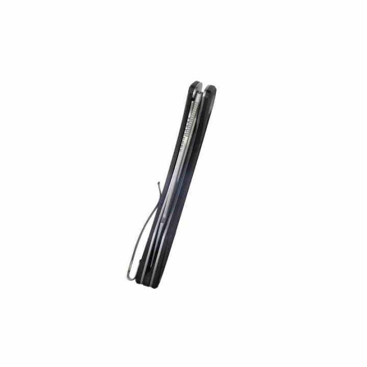Couteau Kubey Merced Black Manche G10 Lame Acier AUS-10 Bead Blast IKBS Linelock Clip KUB345A - Livraison Gratuite