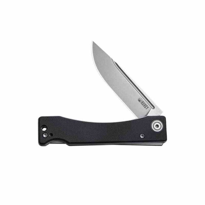 Couteau Kubey Akino Black Manche G10 Lame Acier Sandvik 14C28N Bead Blasted IKBS Linelock Clip KUB2102A - Livraison Gratuite