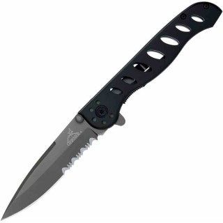 Couteau Gerber Evo Black Lame Serrated Acier 7Cr17MoV Manche Aluminium Linerlock Clip G41432 - Livraison Gratuite