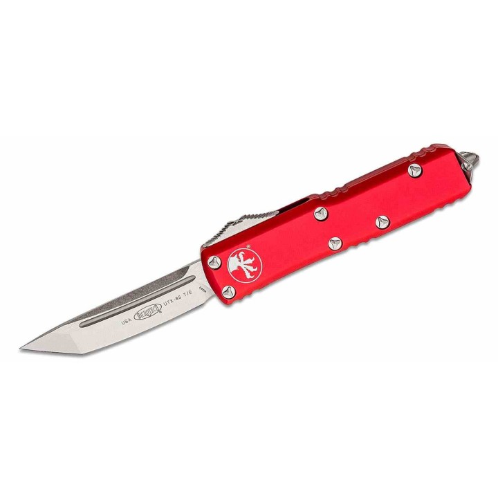 Couteau Microtech 233-10RD UTX-85 AUTO OTF Lame Tanto Acier Premium Manche Alu Red Made USA MCT23310RD - Livraison Gratuite