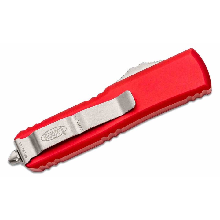 Couteau Microtech 233-10RD UTX-85 AUTO OTF Lame Tanto Acier Premium Manche Alu Red Made USA MCT23310RD - Livraison Gratuite