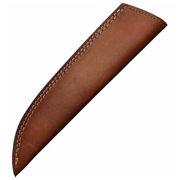 Couteau de Chasse Damas Lame 256 Couches Manche Bois  Etui Cuir FH Knives FHK1473 - Livraison Gratuite