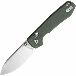 Couteau Vosteed Raccoon Green Lame Acier Sandvik 14C28N Satin Manche G10 IKBS Clip VOSRCCBVTMN - Livraison Gratuite