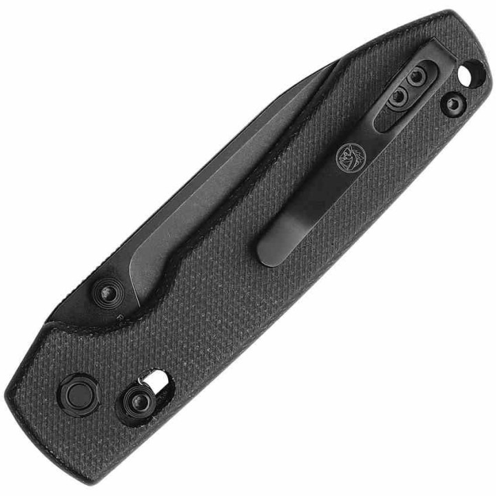Couteau Vosteed Raccoon Black Lame Acier Sandvik 14C28N Blackwash Manche Micarta IKBS Crossbar VOSRCCBVPMH - Livraison Gratuite