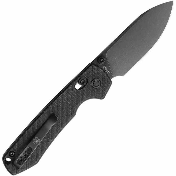 Couteau Vosteed Raccoon Black Lame Acier Sandvik 14C28N Blackwash Manche Micarta IKBS Crossbar VOSRCCBVPMH - Livraison Gratuite