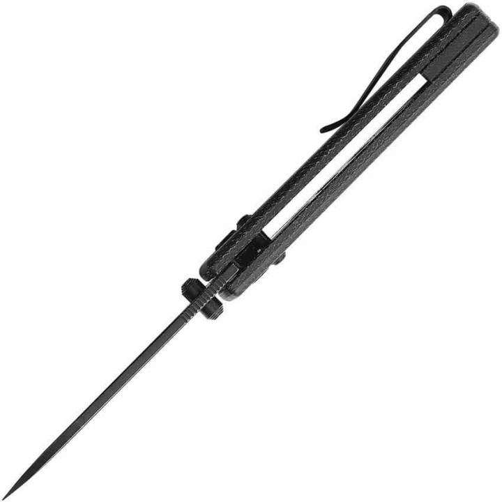 Couteau Vosteed Raccoon Black Lame Acier Sandvik 14C28N Blackwash Manche Micarta IKBS Crossbar VOSRCCBVPMH - Livraison Gratuite
