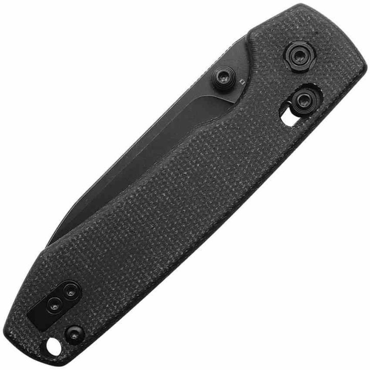 Couteau Vosteed Raccoon Black Lame Acier Sandvik 14C28N Blackwash Manche Micarta IKBS Crossbar VOSRCCBVPMH - Livraison Gratuite