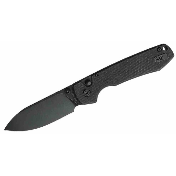 Couteau Vosteed Raccoon Black Lame Acier Sandvik 14C28N Blackwash Manche Micarta IKBS Crossbar VOSRCCBVPMH - Livraison Gratuite