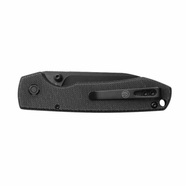 Couteau Vosteed Raccoon Black Lame Acier Sandvik 14C28N Blackwash Manche Micarta IKBS Crossbar VOSRCCBVPMH - Livraison Gratuite