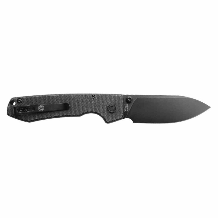 Couteau Vosteed Raccoon Black Lame Acier Sandvik 14C28N Blackwash Manche Micarta IKBS Crossbar VOSRCCBVPMH - Livraison Gratuite