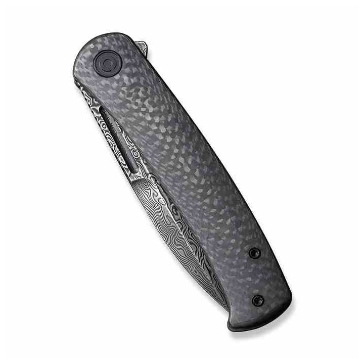 Couteau Civivi Caetus Damas Manche Fibre de Carbone IKBS Linerlock Clip C21025CDS1 - Livraison Gratuite