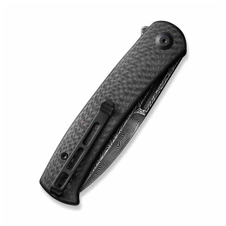 Couteau Civivi Caetus Damas Manche Fibre de Carbone IKBS Linerlock Clip C21025CDS1 - Livraison Gratuite