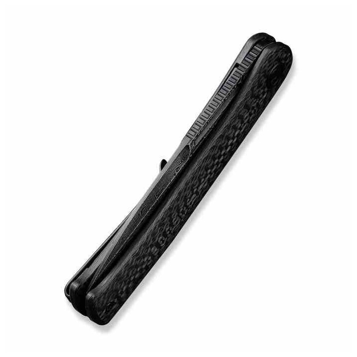 Couteau Civivi Caetus Damas Manche Fibre de Carbone IKBS Linerlock Clip C21025CDS1 - Livraison Gratuite
