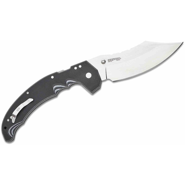 Couteau Cold Steel Mayhem ATLAS Lock Lame Acier AUS-10A Cleaver Manche Black/Gray G10 Clip CSFL60DPLM - Livraison Gratuite