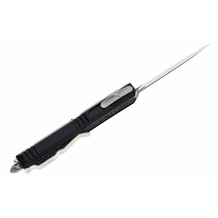 Couteau Microtech 206-12S Makora Black OTF Serrated Double Edge Lame Acier Premium Clip USA MCT20612S - Livraison Gratuite