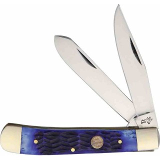 F14312BLPB Lot de 3 Couteau Frost Cutlery Big Game Trapper Blue Manche Os Lames Acier Inox - Livraison Gratuite