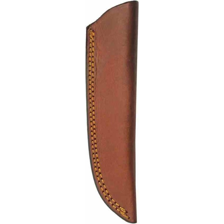 Couteau Damas Yellowjacket Skinner Lame Acier Damas Manche Bois Etui Cuir DM1373 - Livraison Gratuite