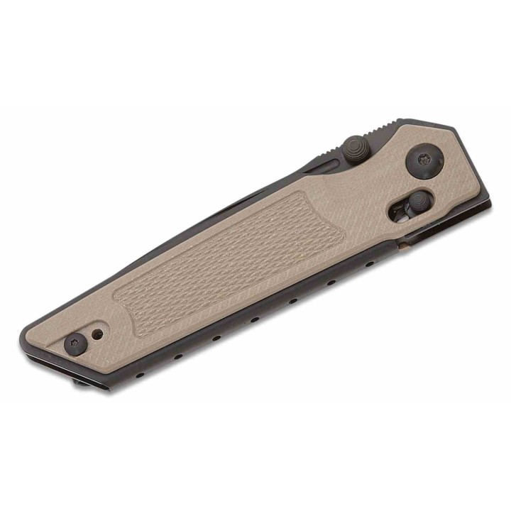 Couteau Real Steel Sacra Coyote Lame Acier K110 Black Manche G10 Handles Slider Clip RS7712C - Livraison Gratuite