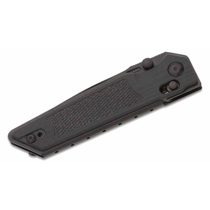Couteau Real Steel Sacra Black Lame Acier K110 Black Manche G10 Handles Slider Clip RS7712B - Livraison Gratuite