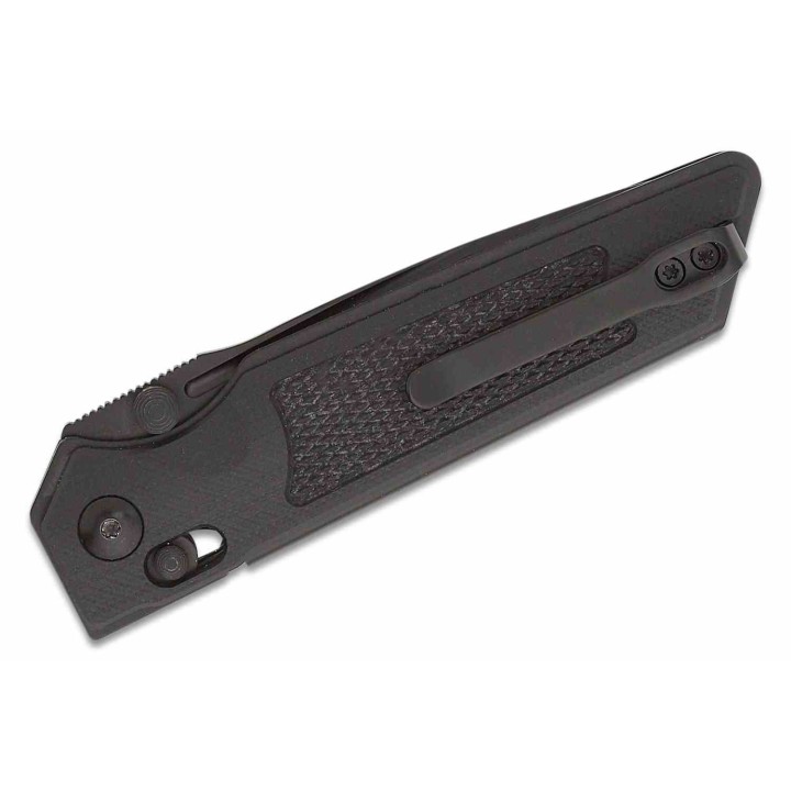 Couteau Real Steel Sacra Black Lame Acier K110 Black Manche G10 Handles Slider Clip RS7712B - Livraison Gratuite
