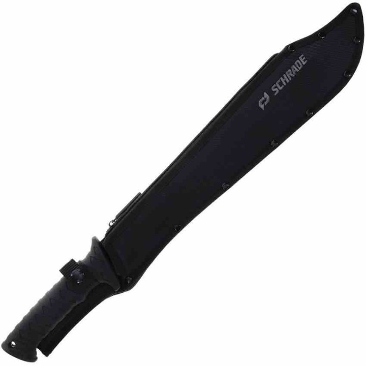 Couteau Schrade Delta Class Decimate Sawback Machete Lame Acier 3Cr13 Manche Abs Etui Nylon SCH1182528 - Livraison Gratuite