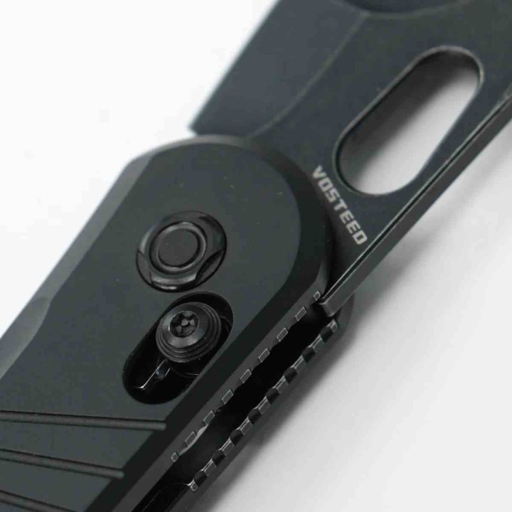 Couteau Vosteed Morel Black N690 Blade Aluminum Handle IKBS Clip Crossbar Lock VOSA1001 - Livraison Gratuite