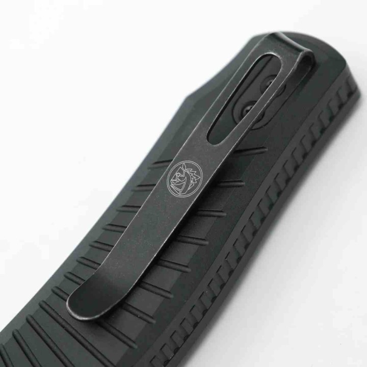 Couteau Vosteed Morel Black N690 Blade Aluminum Handle IKBS Clip Crossbar Lock VOSA1001 - Livraison Gratuite