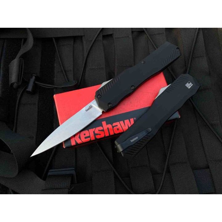 Couteau Kershaw Livewire OTF AUTO Black Lame Acier CPM-MagnaCut Manche Aluminum Clip USA KS9000 - Livraison Gratuite