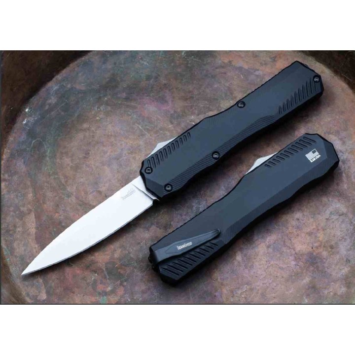 Couteau Kershaw Livewire OTF AUTO Black Lame Acier CPM-MagnaCut Manche Aluminum Clip USA KS9000 - Livraison Gratuite