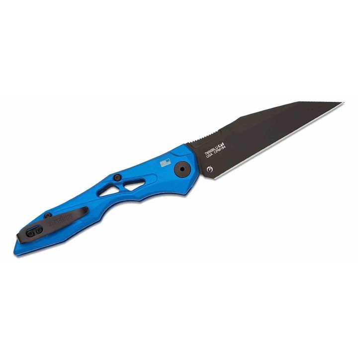 Couteau Automatique Kershaw Launch 13 AUTO Blue Lame Acier CPM-154 Manche Alu Button Lock USA KS7650BLU - Livraison Gratuite