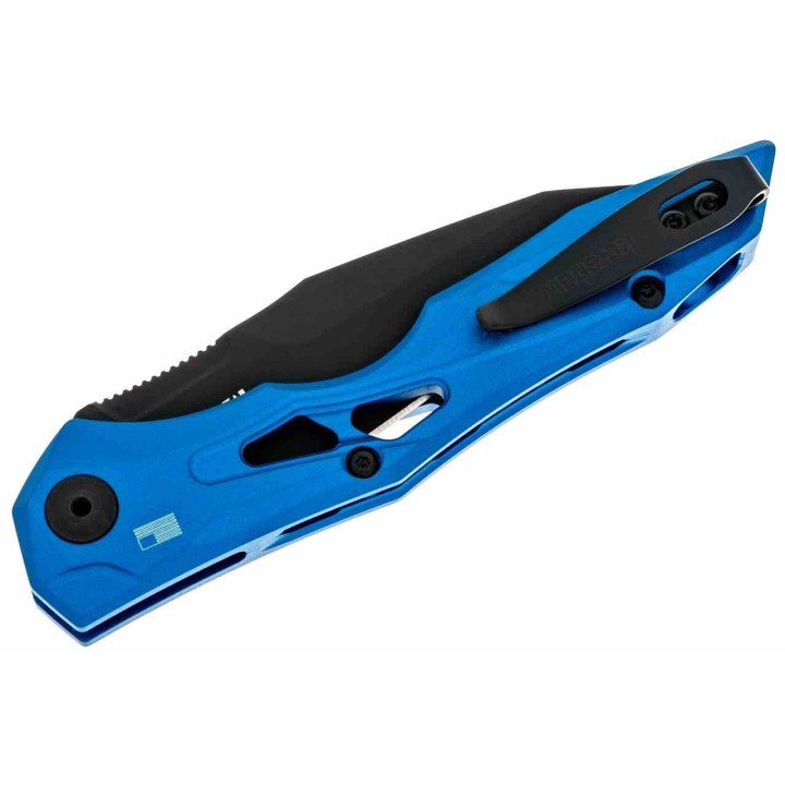 Couteau Automatique Kershaw Launch 13 AUTO Blue Lame Acier CPM-154 Manche Alu Button Lock USA KS7650BLU - Livraison Gratuite