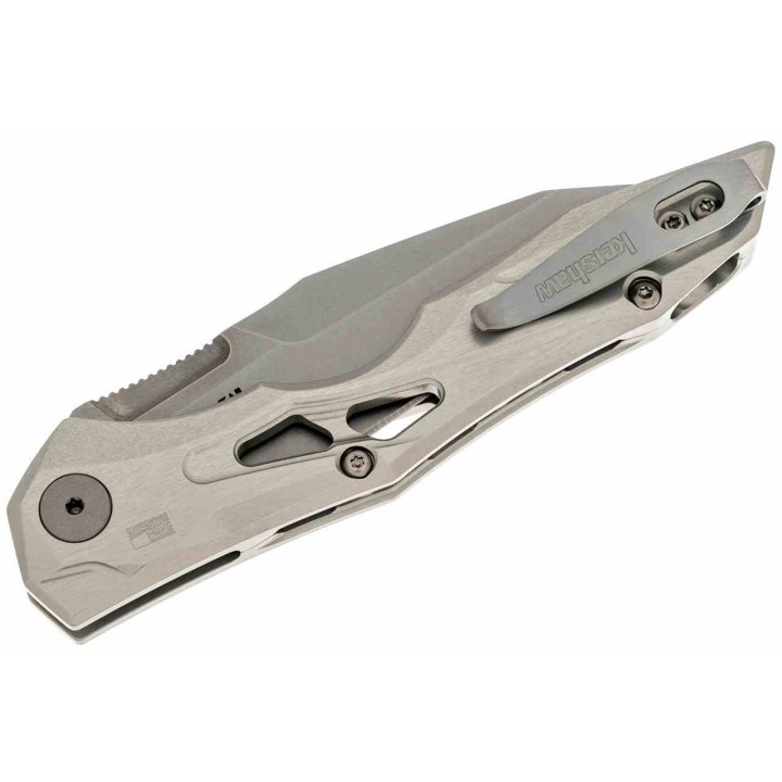 Couteau Automatique Kershaw Launch 13 AUTO Raw Lame Acier CPM-154 Manche Alu Button Lock USA KS7650RAW - Livraison Gratuite