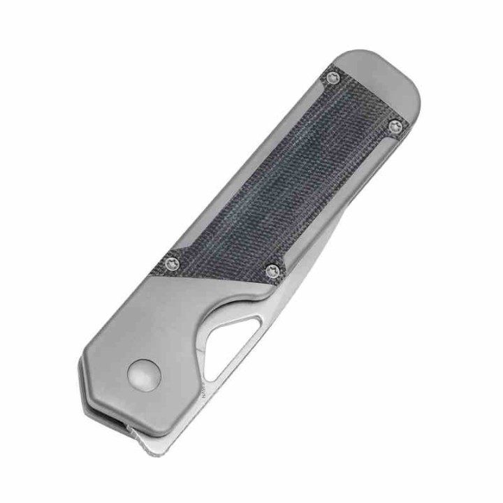Couteau Kizer Militaw Manche Titane/Micarta Lame Acier S35VN Satin IKBS Framelock Clip KI3634A1 - Livraison Gratuite