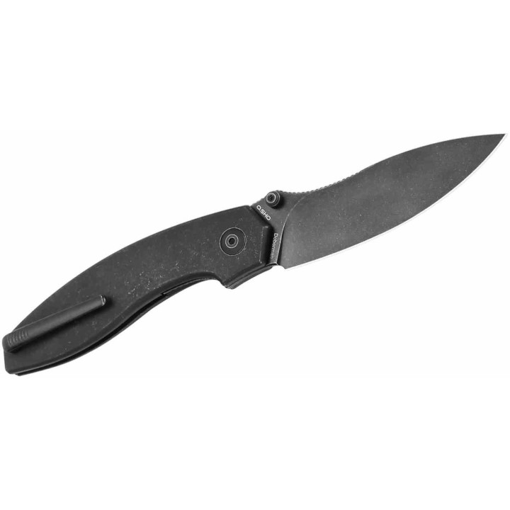 Couteau Kizer Doberman Titane Black Lame Acier S35VN Manche Titane IKBS Linerlock Clip KI4639A1 - Livraison Gratuite
