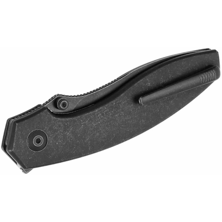 Couteau Kizer Doberman Titane Black Lame Acier S35VN Manche Titane IKBS Linerlock Clip KI4639A1 - Livraison Gratuite