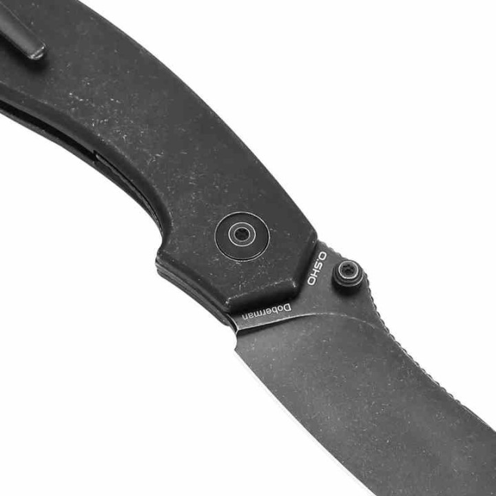 Couteau Kizer Doberman Titane Black Lame Acier S35VN Manche Titane IKBS Linerlock Clip KI4639A1 - Livraison Gratuite