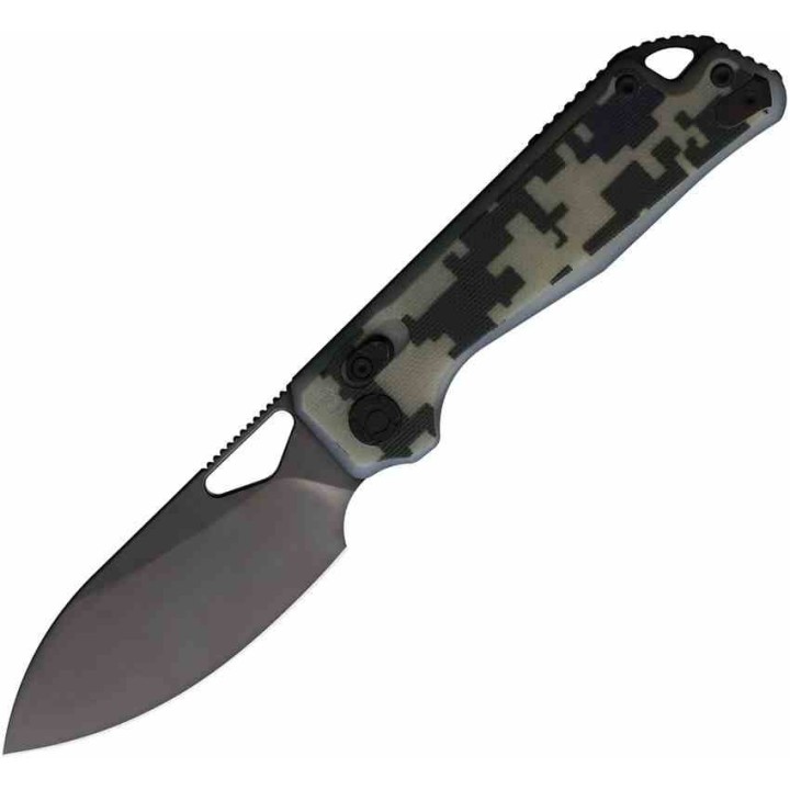 Couteau Kunwu Pulsar XT Lock Camo Manche G10 Lame Acier Elmax IKBS Clip KUNX705MO - Livraison Gratuite
