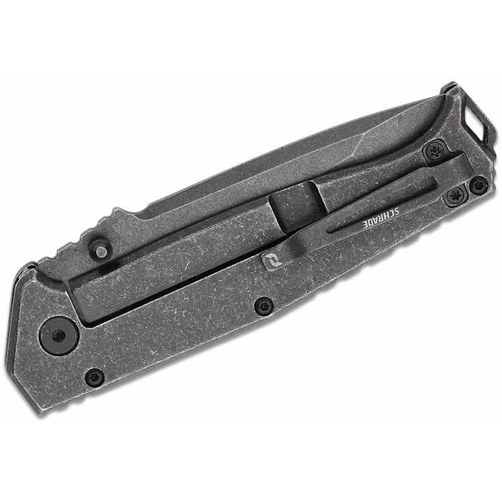 Couteau Schrade Melee OD Green A/O Lame Tanto Acier D2 Manche G10/Acier Frame Lock Clip SCH1159324 - Livraison Gratuite