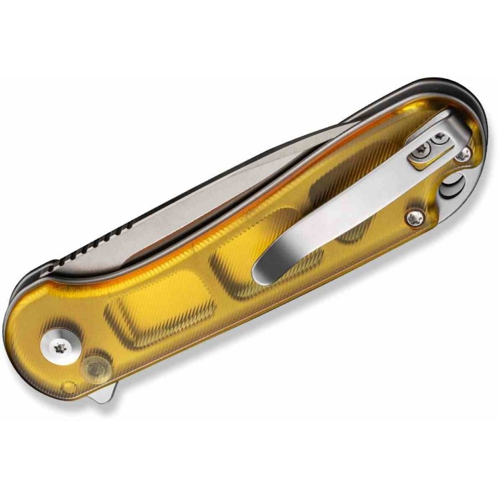 Couteau CIVIVI Elementum II Ultem Lame Acier Nitro-V Satin Drop Point IKBS Button Lock Clip CIVC18062P7 - Livraison Gratuite