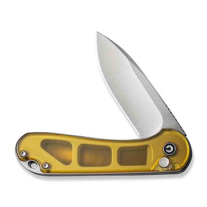 Couteau CIVIVI Elementum II Ultem Lame Acier Nitro-V Satin Drop Point IKBS Button Lock Clip CIVC18062P7 - Livraison Gratuite