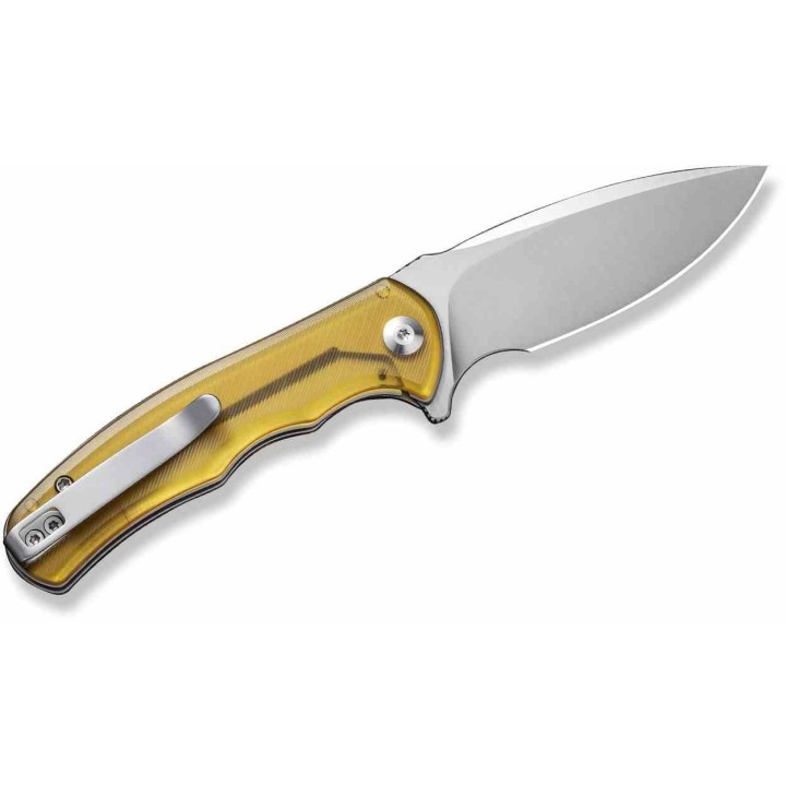 Couteau CIVIVI Mini Praxis Ultem Lame Acier D2 Satin Drop Point IKBS Linerlock Clip CIVC18026C4 - Livraison Gratuite