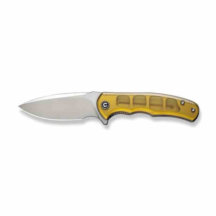 Couteau CIVIVI Mini Praxis Ultem Lame Acier D2 Satin Drop Point IKBS Linerlock Clip CIVC18026C4 - Livraison Gratuite