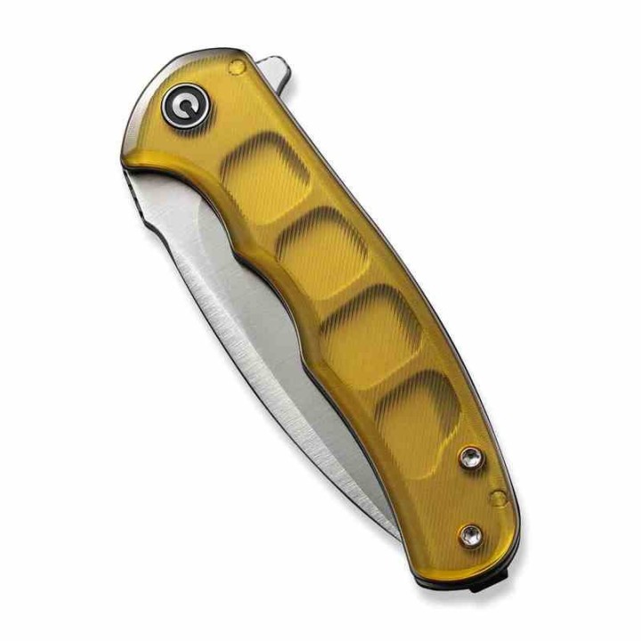 Couteau CIVIVI Mini Praxis Ultem Lame Acier D2 Satin Drop Point IKBS Linerlock Clip CIVC18026C4 - Livraison Gratuite