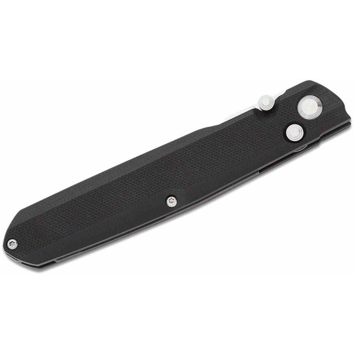 Couteau Real Steel G5 Metamorph Black Manche G10 Lame Acier Sandvik 14C28N Satin Button Lock Clip RS7831B - Livraison Gratuite