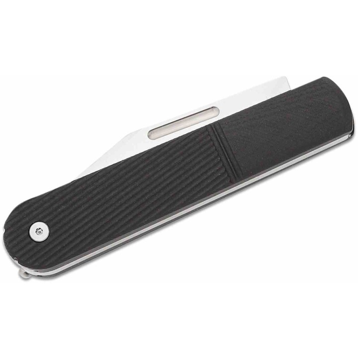 Couteau Real Steel Barlow RB-5 Black Manche G10 Lame Clip Point Acier N690 Slip Joint Clip RS8022B - Livraison Gratuite