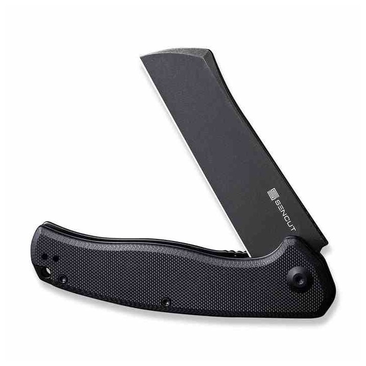 Couteau Sencut Traxler Black Manche G10 Lame Acier 9Cr18MoV Blackwash IKBS Linerlock Clip S20057C1 - Livraison Gratuite