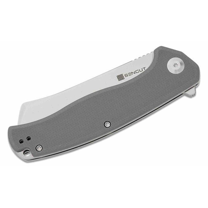 Couteau Sencut Traxler Gray Manche G10 Lame Acier 9Cr18MoV Satin IKBS Linerlock Clip S20057C3 - Livraison Gratuite