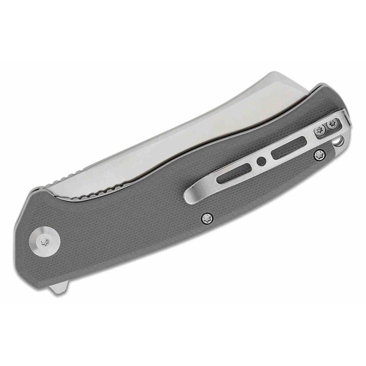 Couteau Sencut Traxler Gray Manche G10 Lame Acier 9Cr18MoV Satin IKBS Linerlock Clip S20057C3 - Livraison Gratuite