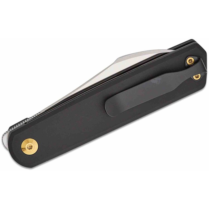 Couteau Kizer Cutlery Klipper Black Lame Acier CPM-3V Manche Aluminium IKBS Linerlock Clip KIV3580C1 - Livraison Gratuite