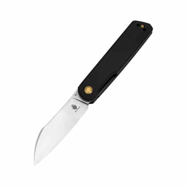 Couteau Kizer Cutlery Klipper Black Lame Acier CPM-3V Manche Aluminium IKBS Linerlock Clip KIV3580C1 - Livraison Gratuite